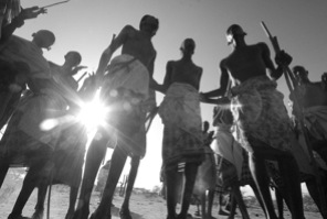Maasai tribe celebration and dance